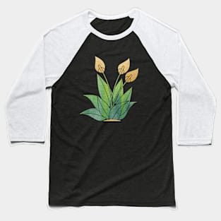 Plants Art Green Baseball T-Shirt